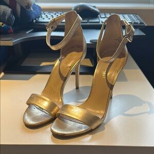 Elegant Gold Women's Heels